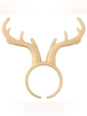 Beige - Reindeer Antler Cupcake topper rings